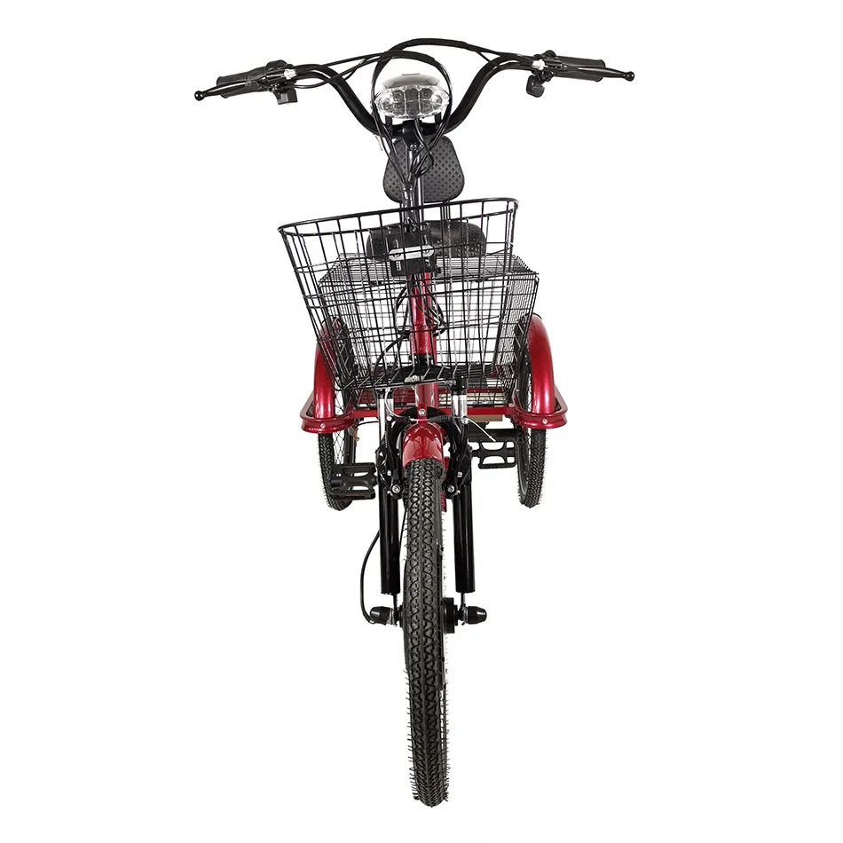 OEM custom China new price Cheap 48V three wheels 350W 500W  20inch good trike  adult power electric cargo tricycle bike scooter