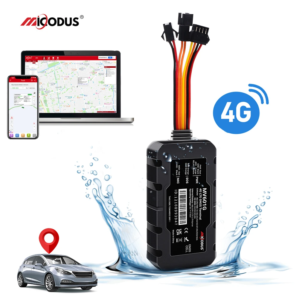 Micodus MV601G Водонепроницаемый 4G локатор устройство Gps система слежения за двигателем автомобиля Мотоцикл иммобилайзер онлайн сим-карта трекер