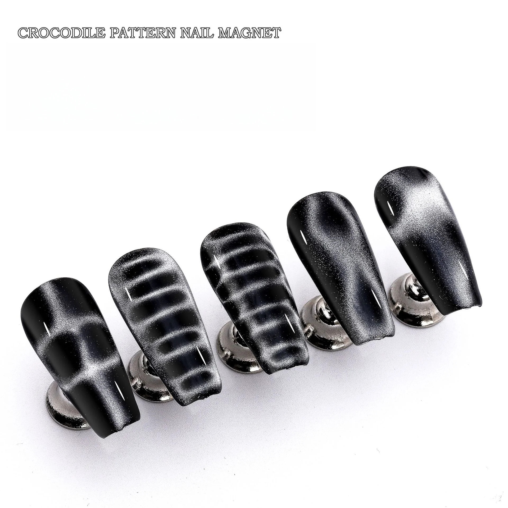 12 Pcs Nail Small Brick Magnet Crocodile Snake Cat Eye Magnet Multi-Functional Block Powerful Magnet DIY Manicure Nail Art Tool