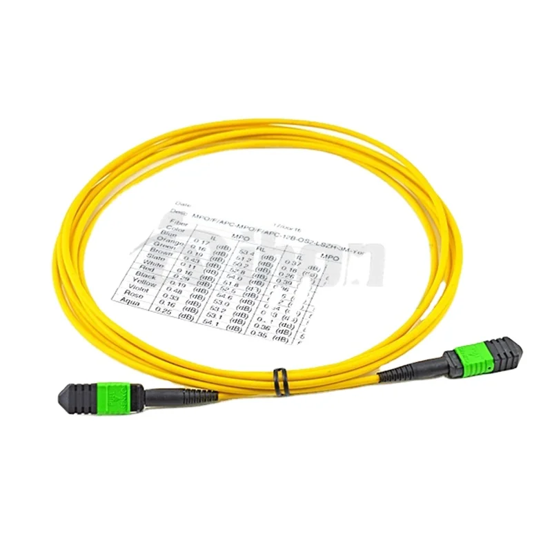 Factory Price 8F MPO-MPO /MTP-MTP Singlemode  8-cores female male MPO/MTP Trunk Cable