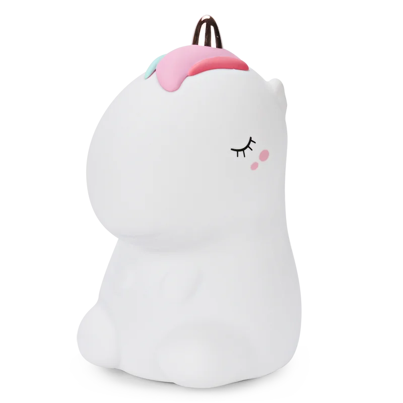 
Unicorn LED Night Light Soft Silicon Table Lights Multicolor Touch Sensor Tap Lighting For Children Baby Kids Bedside Lamp 
