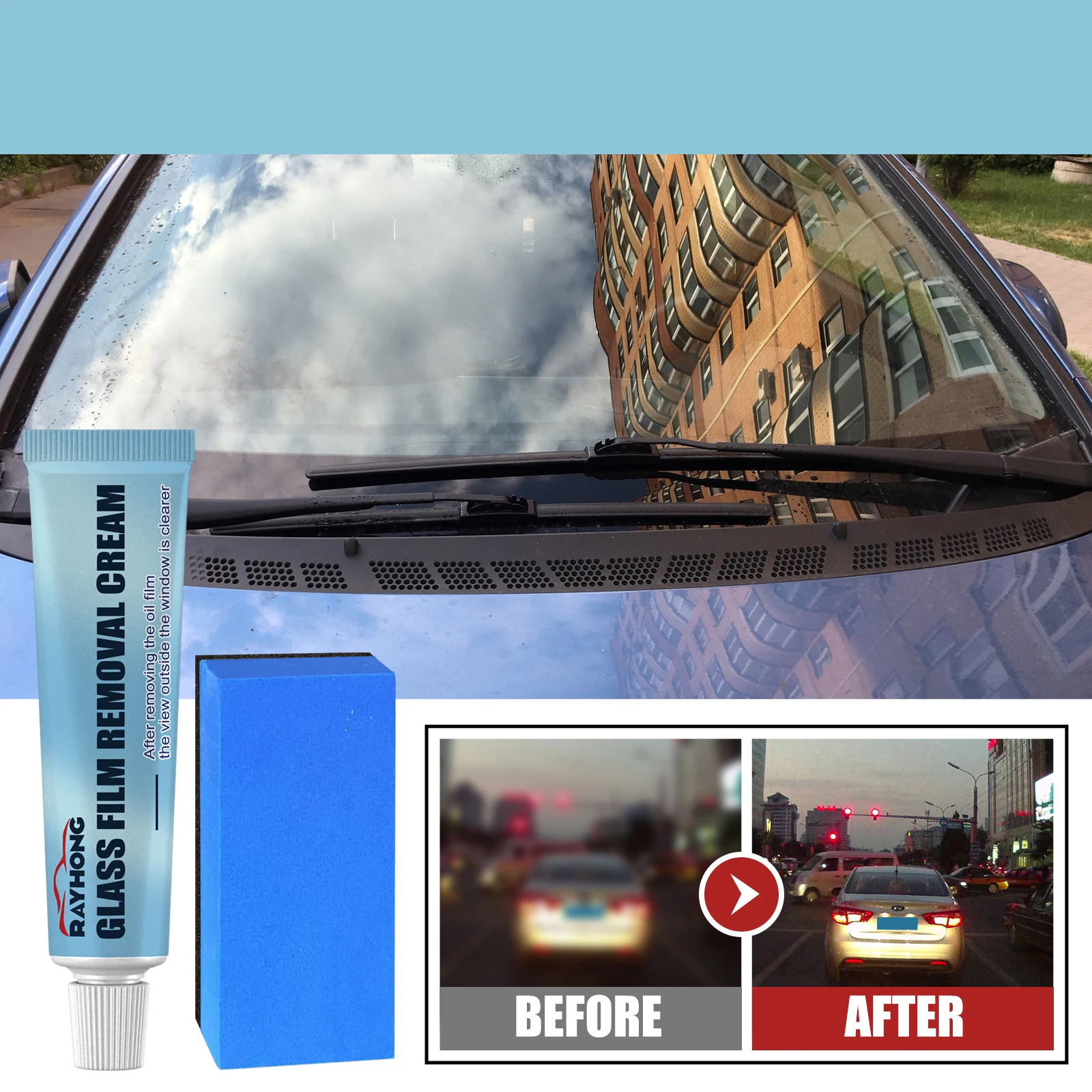 Крем Rayhong для удаления стеклянной масляной пленки, Глубокая очистка, съемная пленка для автомобиля, мягкая стеклянная пленка, крем для удаления