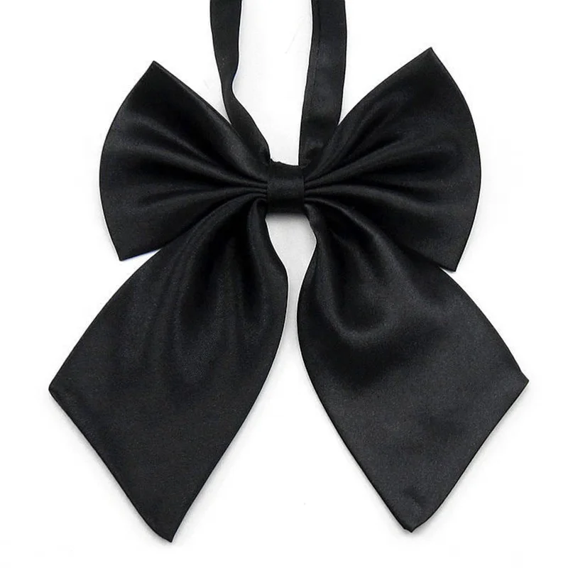 High quality polyester Clothing accessories bowties Uniform Polyester Bowties Plain School Style Lady Girl Bow