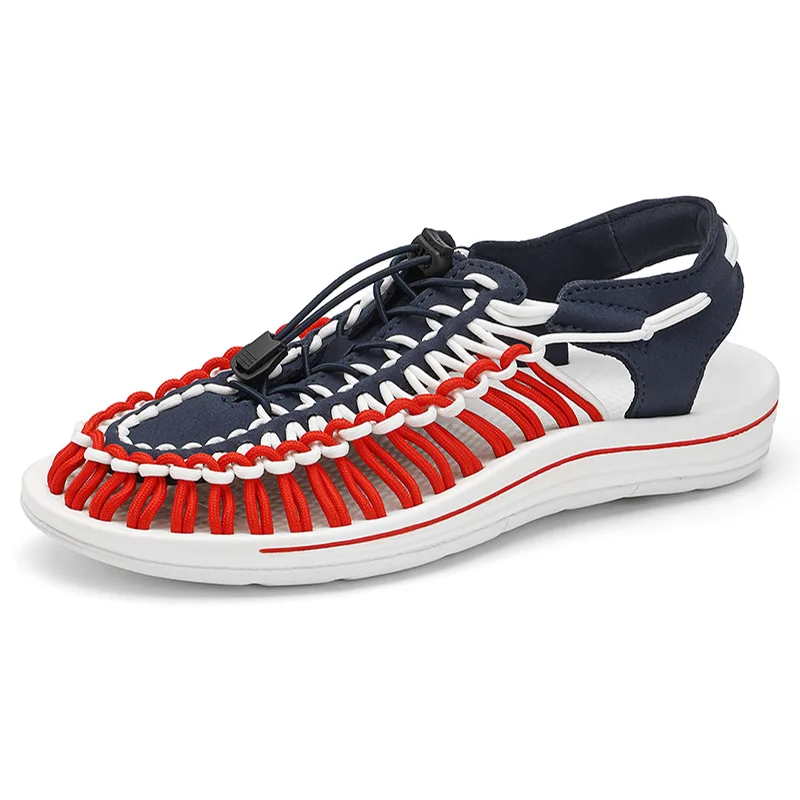 Wholesale new anti slip and breathable slippers sandal man brand microfiber sandals for men