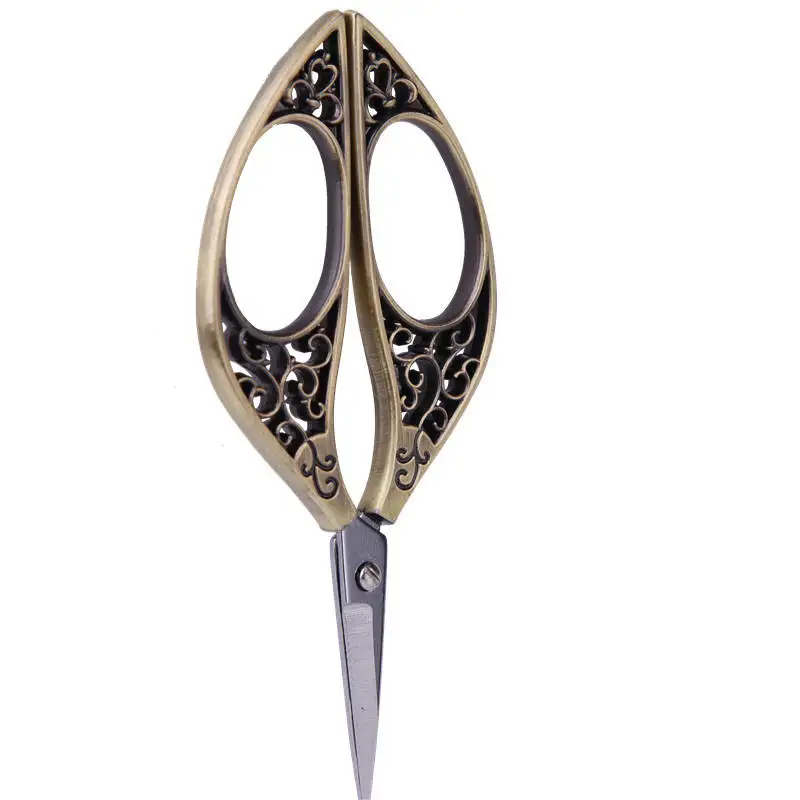European Style embroidery steel vintage scissor Stainless Steel professional wholesale Lace scissor