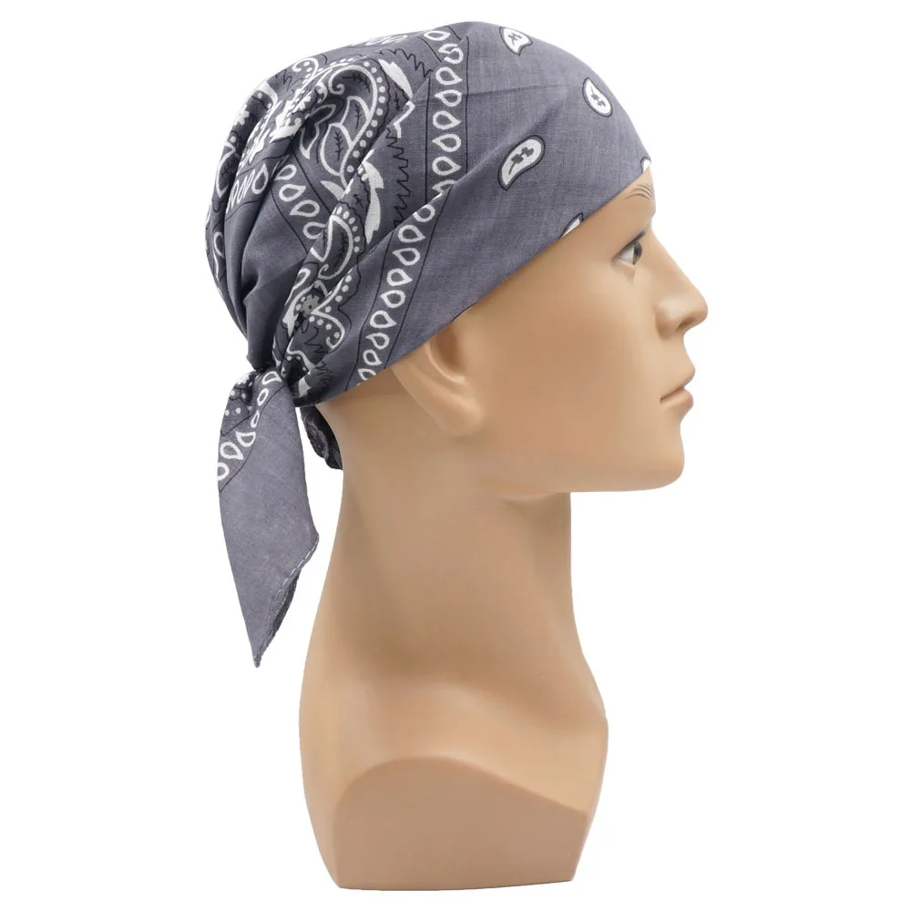 Headband Square Cotton Bandana Cycling Outdoor Custom Bandanas for Men Paisley