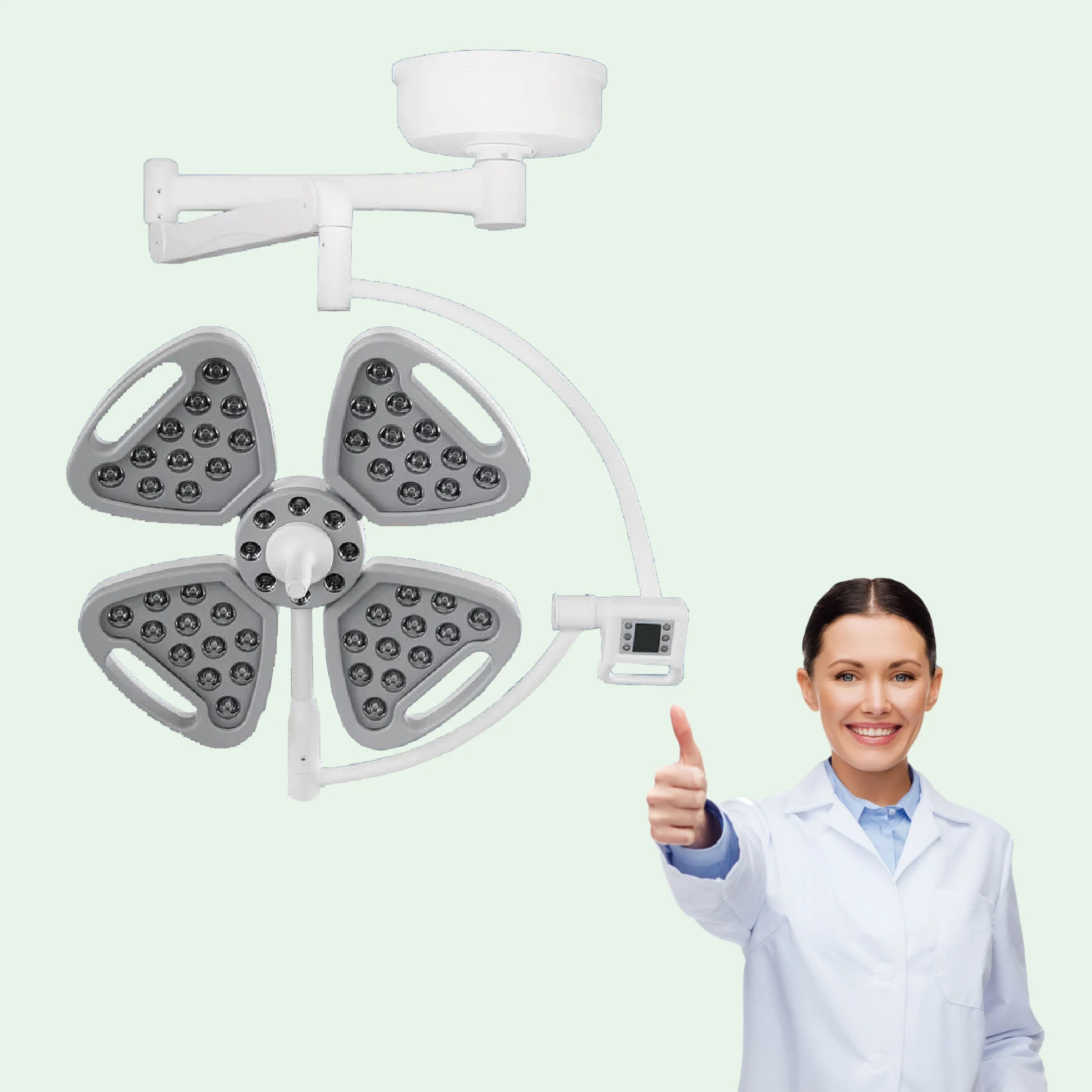 HLED-700 Wholesale Distributor Cold Light Operating Lamp Mobile LED Shadowless Surgical Light