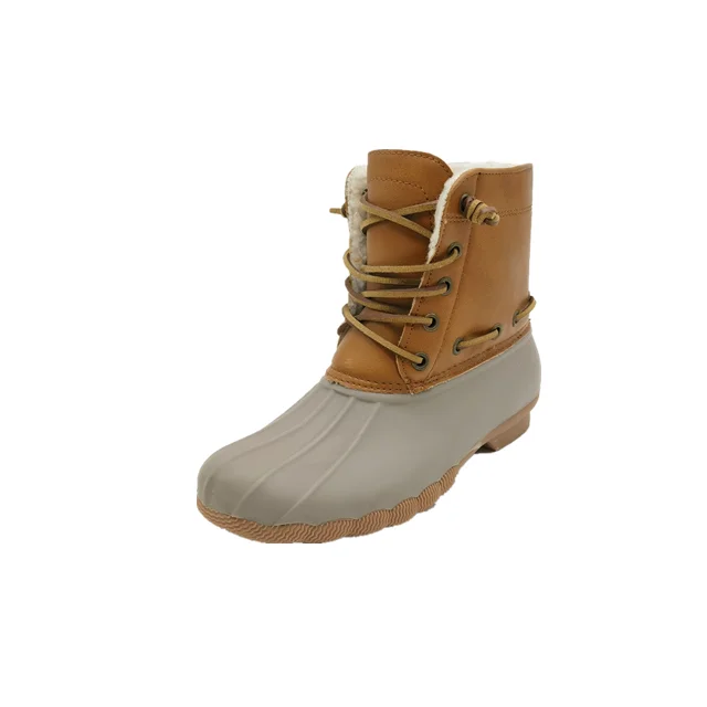 Custom Weather Upper Anti-slip Outsole Warm Wool Ling Winter Snow Boots