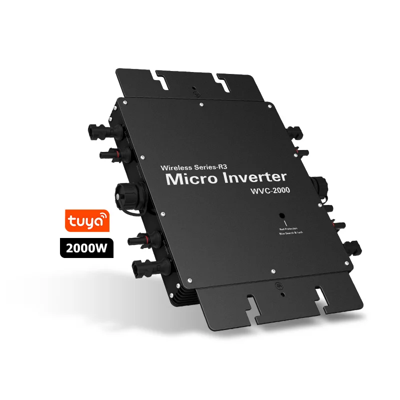 Guvenlik Micro PV Wechselrichter MC4 2000W Dual MPPT On Grid Tie Inversor TUYA App control Micro Inverter 2000 watt