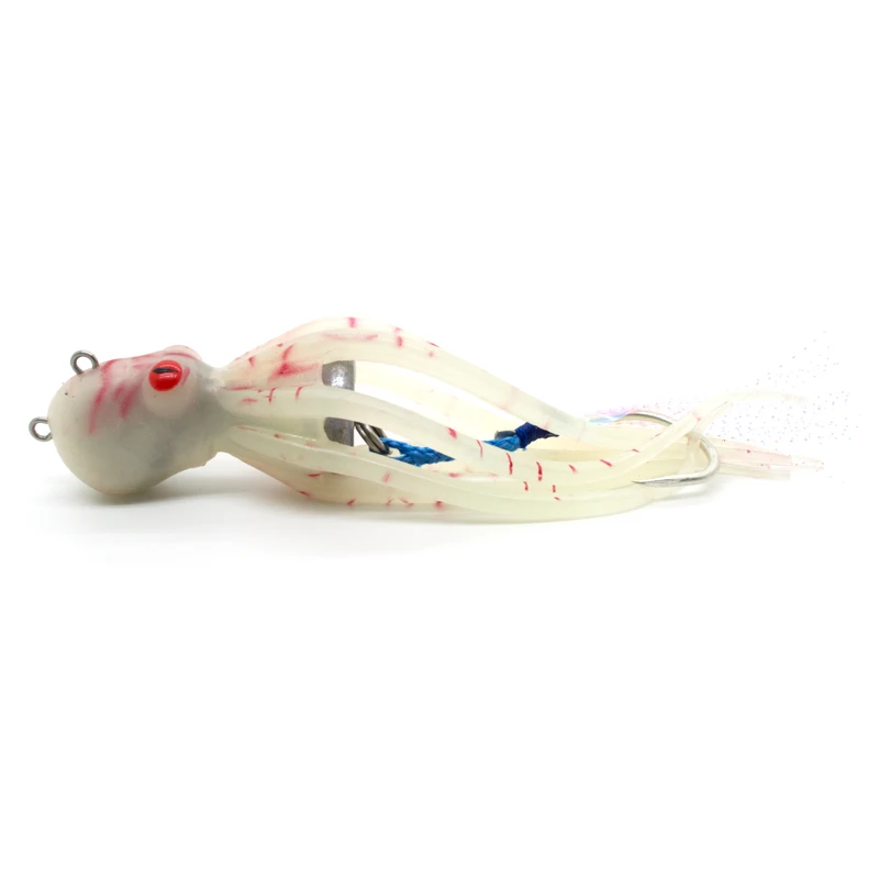 15cm 20cm Rubber Squid Skirts Octopus Soft Fishing Lures Luminous Baits Squid Jigs Hooks Squidjig Fishing Lure