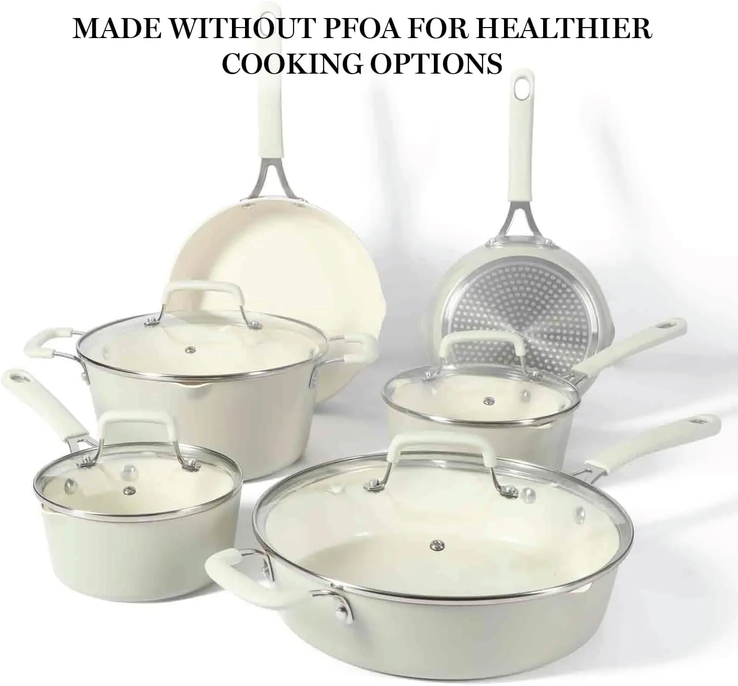 OEM Classic Press Aluminium Kitchen CERAMIC NON STICK Coating Casserole Induction Bottom Soup Stock Cooking Pot With Custom Logo