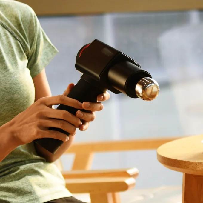 
Home Gym Fitness Warm up Device US Motor handheld powerful leg percussion massage gun 