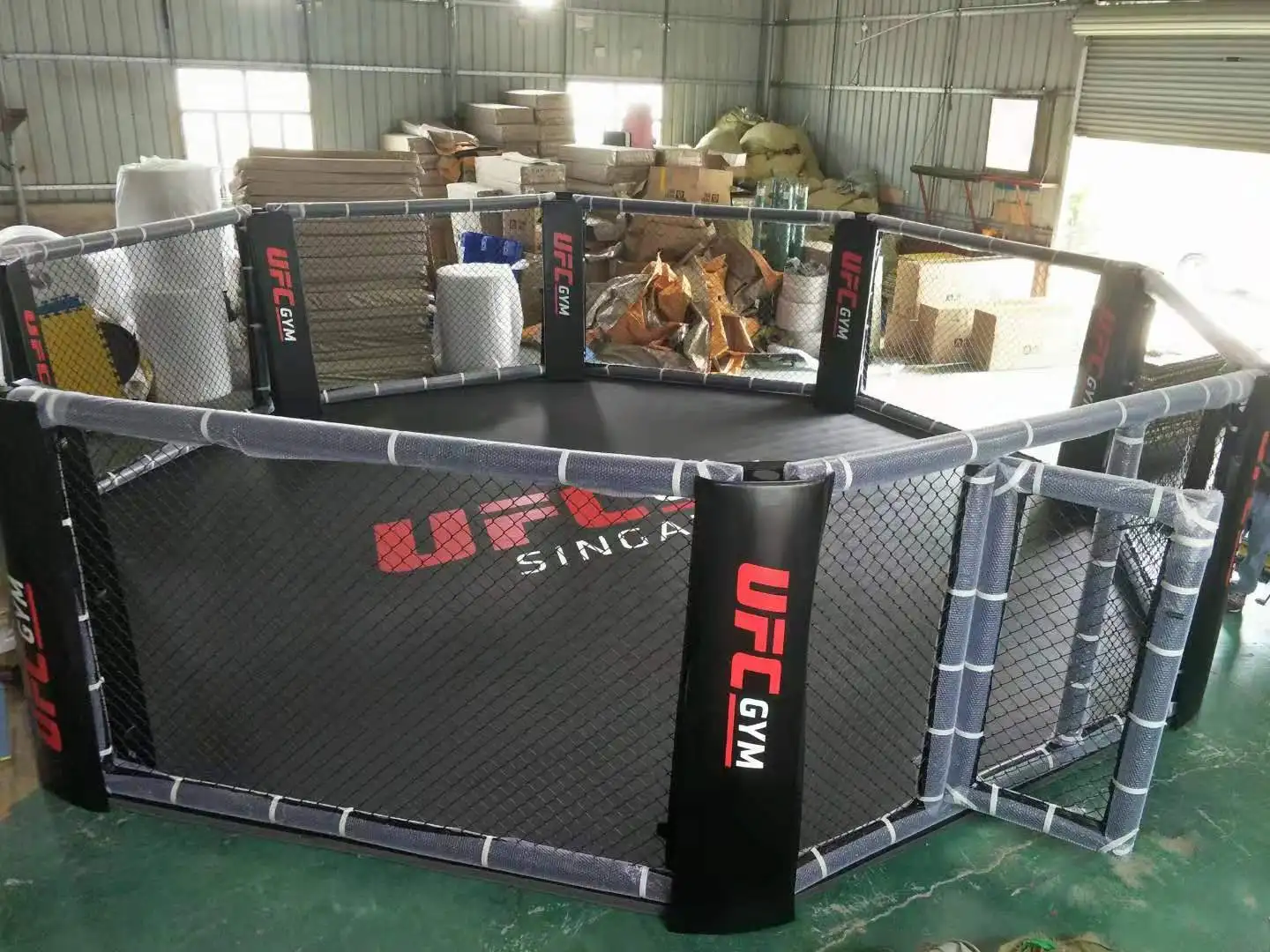 FIGHTBRO Factory Customized MMA Octagon Cage high quality square tubes MMA Cage Prices sturdy durable Cages MMA