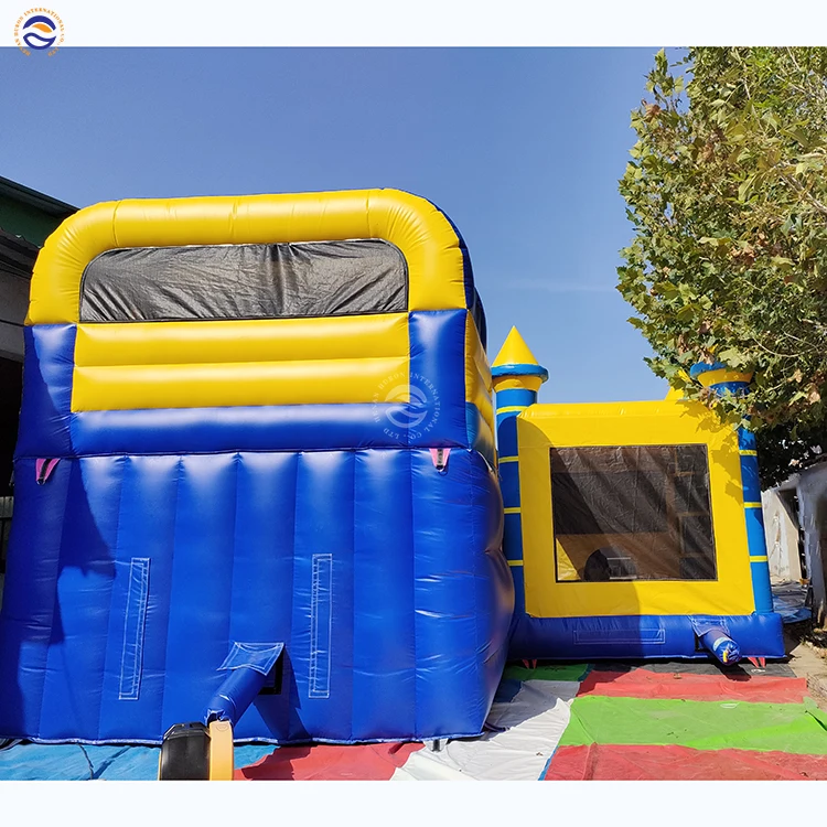 Huge Inflatable Trampoline Jumping Bouncy Castle Bounce House Combo Slide For Party