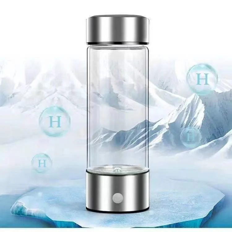 Hydrogen Generator Water Cup Filter Ionizer Maker Hydrogen-Rich Water Portable Super Antioxidants ORP Hydrogen Bottle 420ml