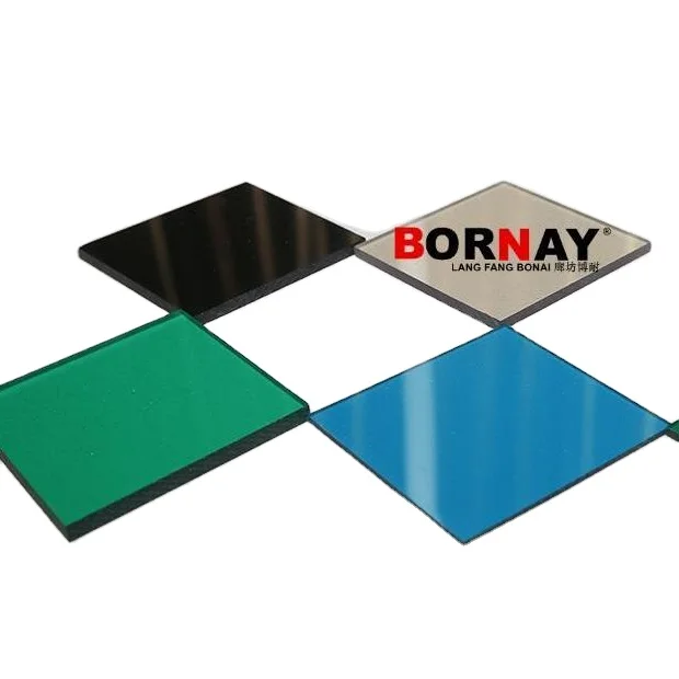 langfang bonai  Solid Sheet Colorful UV layer 100% resin solid polycarbonate panels clear sheets price list