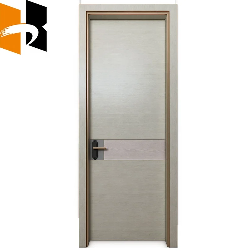 Modern Design Luxury Soundproof Stoving Varnished Interior Wooden Door