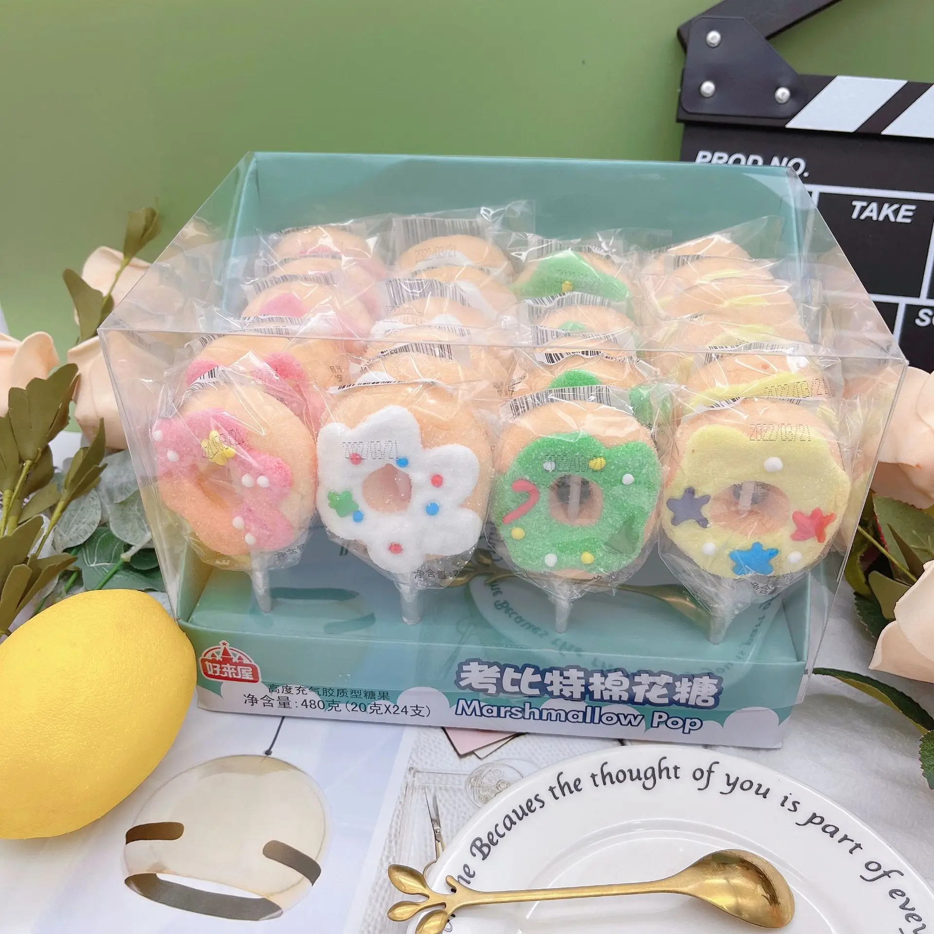 New Hot wholesale Cartoon-Shaped Cute Candy High marshmallow Lollipops for children