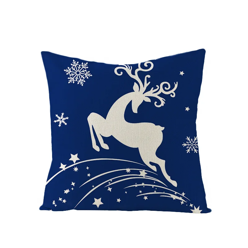 2023 Christmas Decoration Cushion Elk Textile Furniture Ornament Christmas Tree Pillowcase
