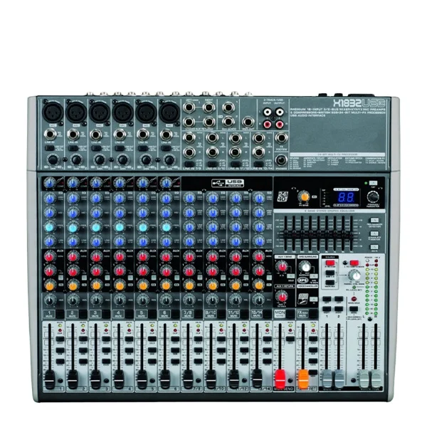 Премиум-18-вход 3/2 подключения по шине CAN Миксер с xynyx микрофонных предусилителей и компрессоры Эквалайзеры 24-битный мульти-FX