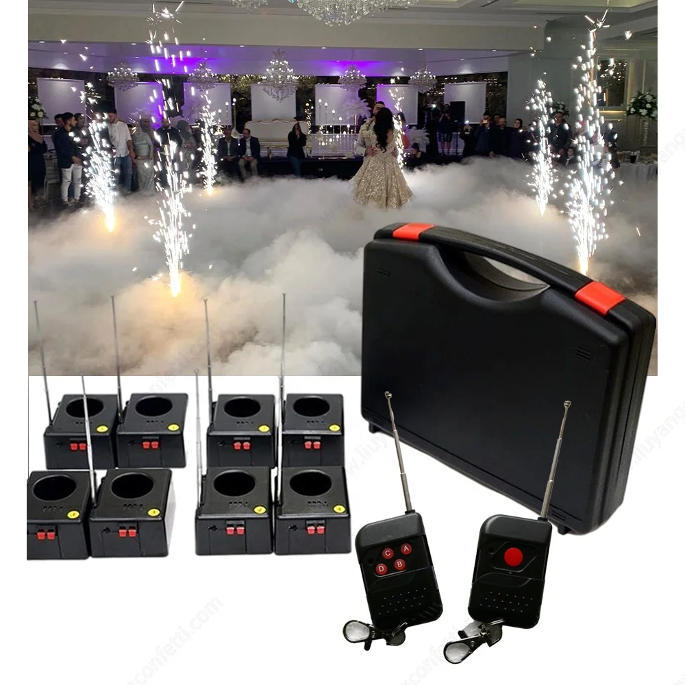 8 Cue Ice Fountain Fireworks Ignition System Cold Fountain Stage Pyrotechnic Firing System