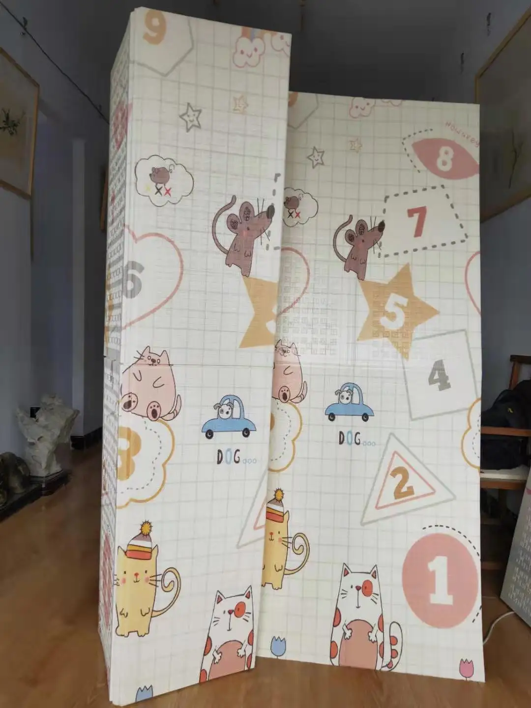 
Baby gym equipment multifunctional plush drawing mat for kids en71 