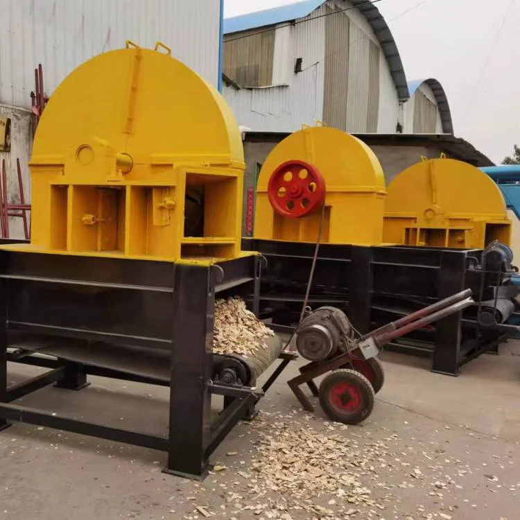 Pine disc chipper Bamboo slicing equipment  Large wood disk chipper Log path wood shavings machine