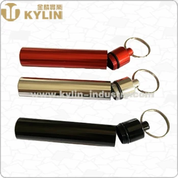 portable mini metal bin for holding toothpick with keyring metal mini toothpick dispenser