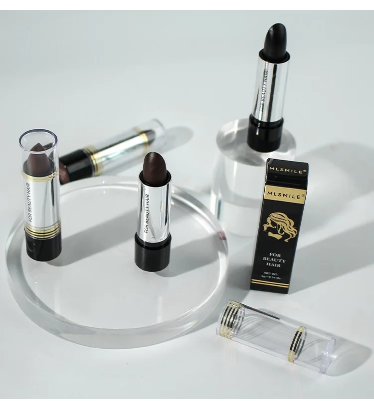 Grey Away Hair Dye Pen for Roots Touch Up Semi-permanent Coloring Haircolor Touch-Up Chalk Stick to Cover Gray White Women