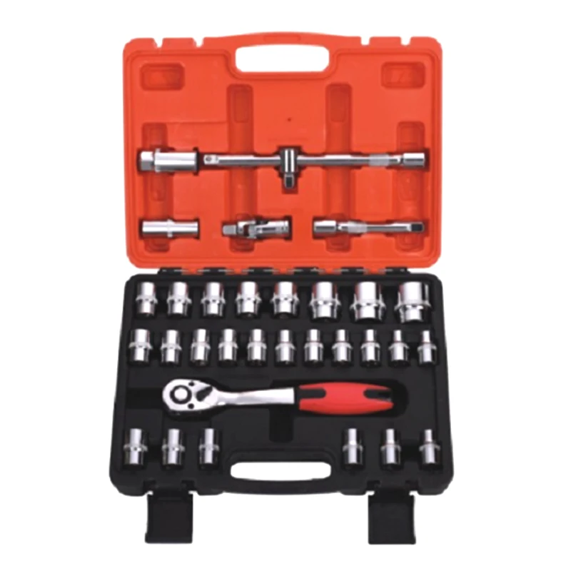 121 Pieces House Mechanics Tool Set, General Purpose Mixed Sockets and Wrenches, Hand Tool Set Auto Repair Tool Kit with Case
