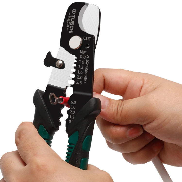 Tuochi Multi-Functional Professional Cable Stripper and Cutter Tool