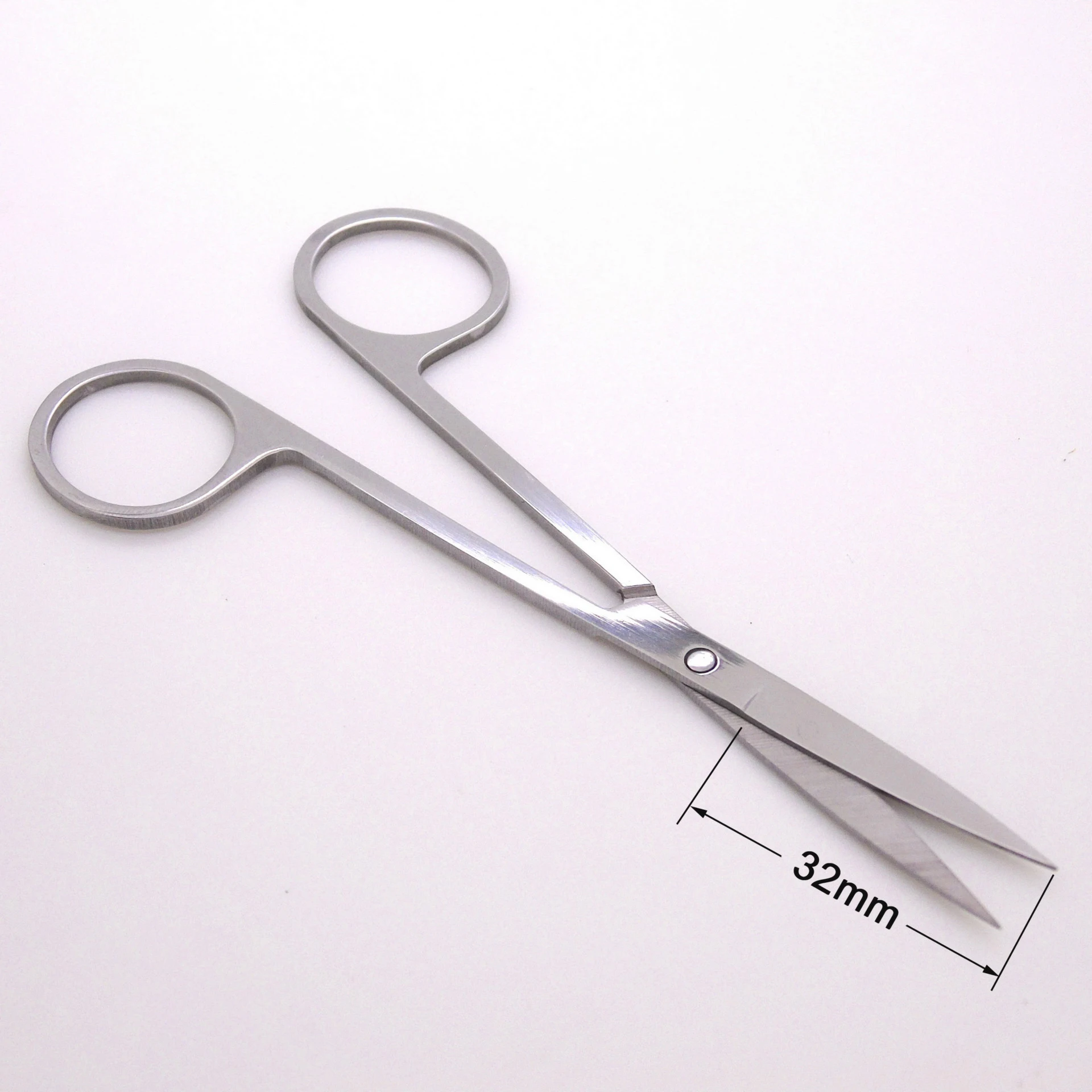 High Quality Long A Straight Eyebrow Trimming Scissors Beauty Sticking Scissors Medical Gauze Scissors