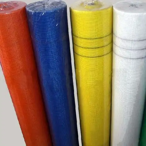 160g Yellow Fireproof Fiber Glass Mesh For Stucco