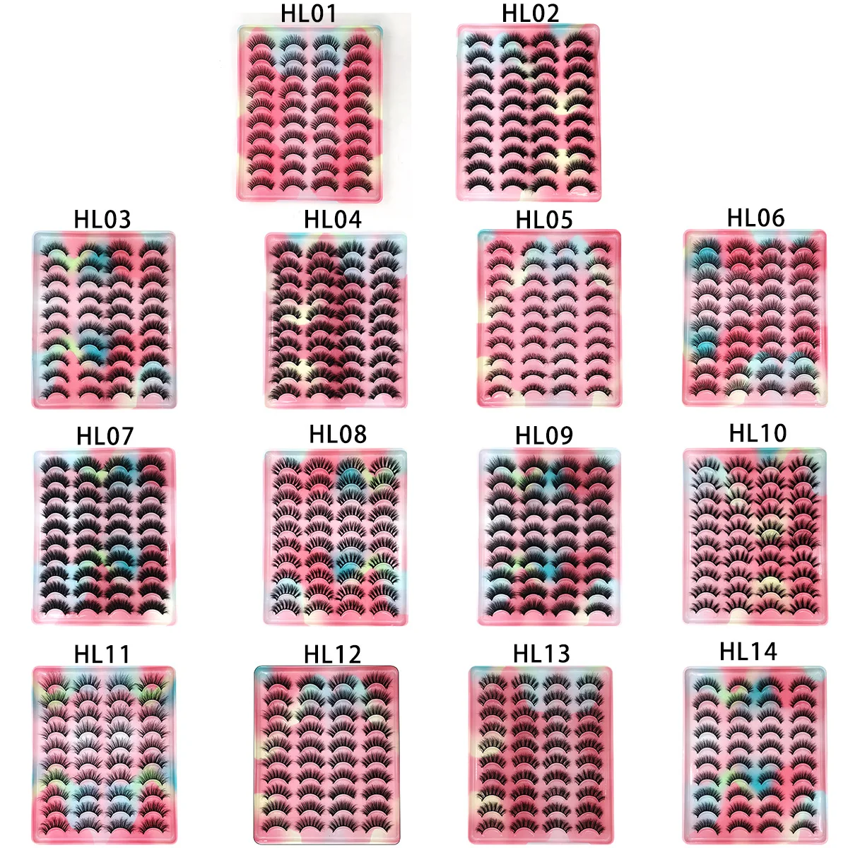 Hot Selling Private Label 3D Russian Volume False Eyelashes Long Lasting Kit Vegan False Eyelashes Manufacturer