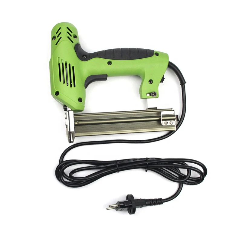 Electric Nail Gun 220V Nailer Stapler Woodworking Electric Tacker Furniture Staple Gun Power Tools