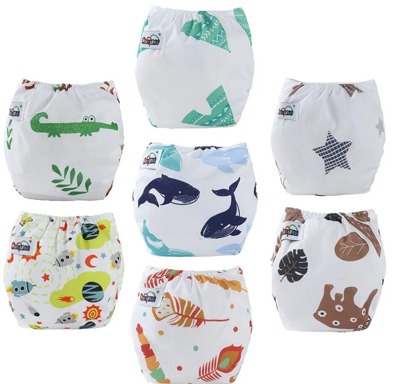 Free Sample waterproof Cloth Diapers Baby Breathable Adjustable Snap Reusable Nappies One Size Fits All Babies