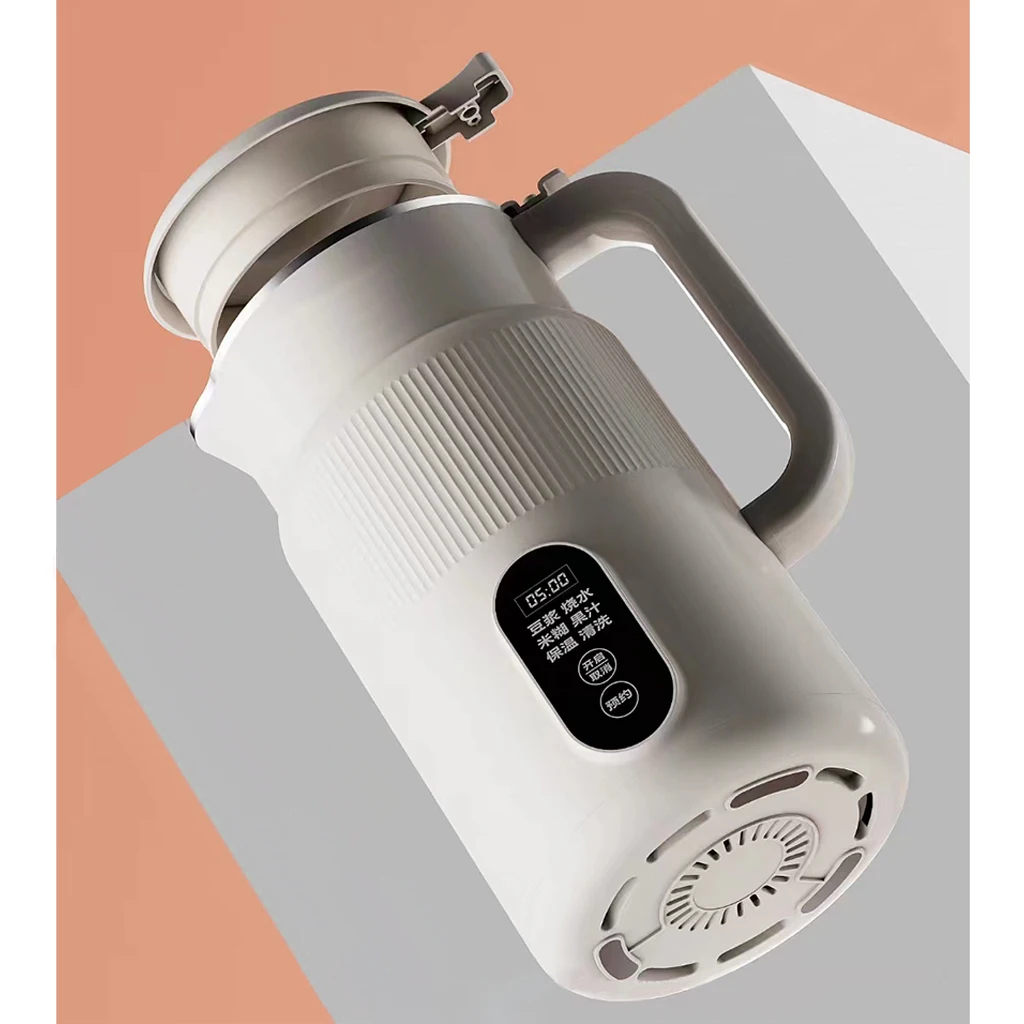 Electric Soy Bean Milk Machine with Temperature Control Intelligent Touch One-Button Cleaning and Stainless Steel Body