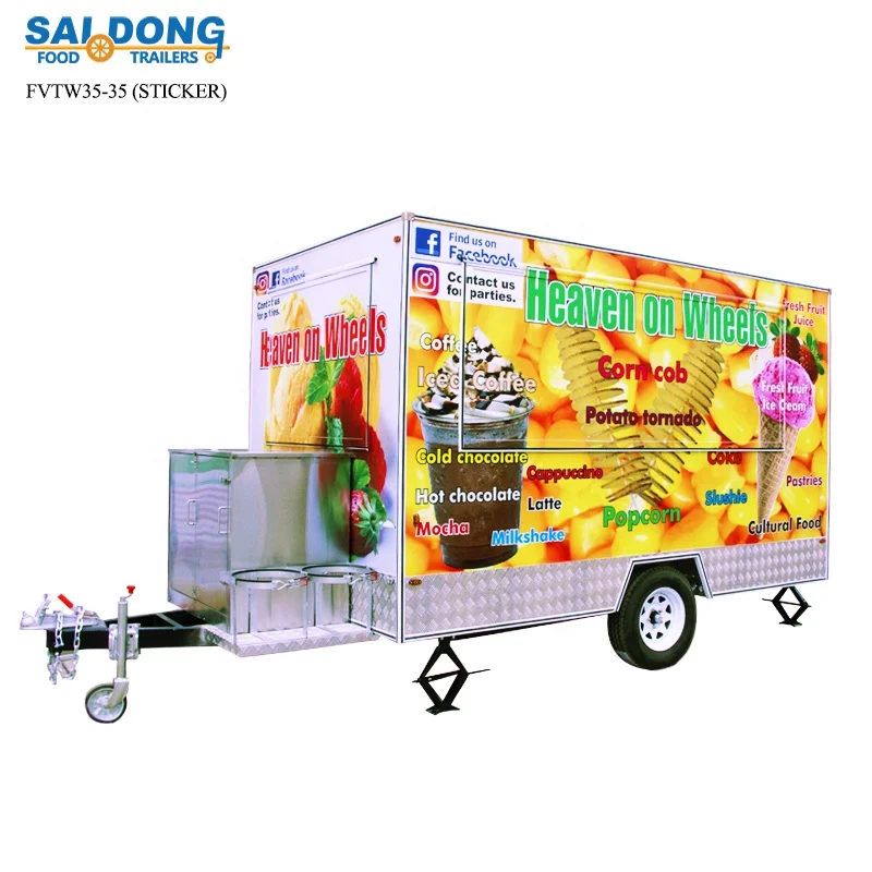 Best Design mobile Food Trailers/Mobile Kitchen trailer For Sale