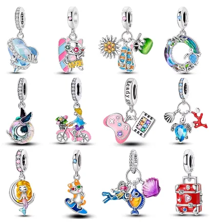 Модные ювелирные изделия на заказ 925 стерлингового серебра милый дизайн животных Сова Пингвин мышь Свинья подвеска для изготовления браслетов ожерелье