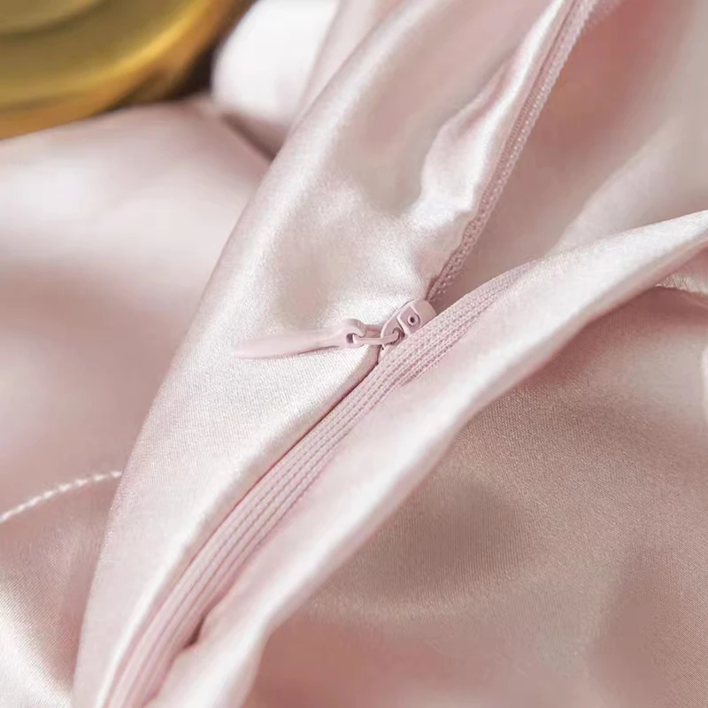 Luxury Silk Satin Bedding Pure Mulberry Silk Duvet Cover Set, Silk Sheets, Oeko-Tex Qualified