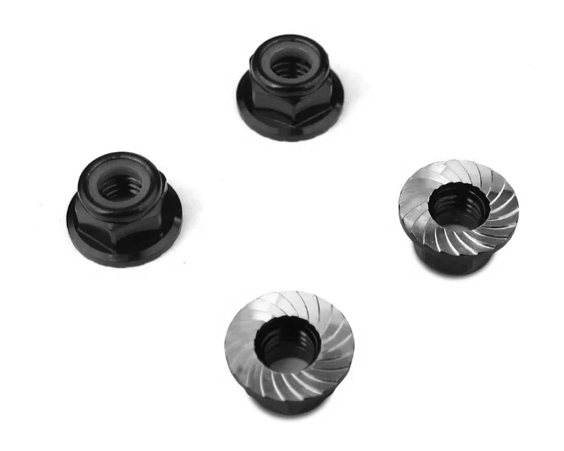 M4 M5 M6 M8 M10 Aluminum locknuts Serrated locknuts