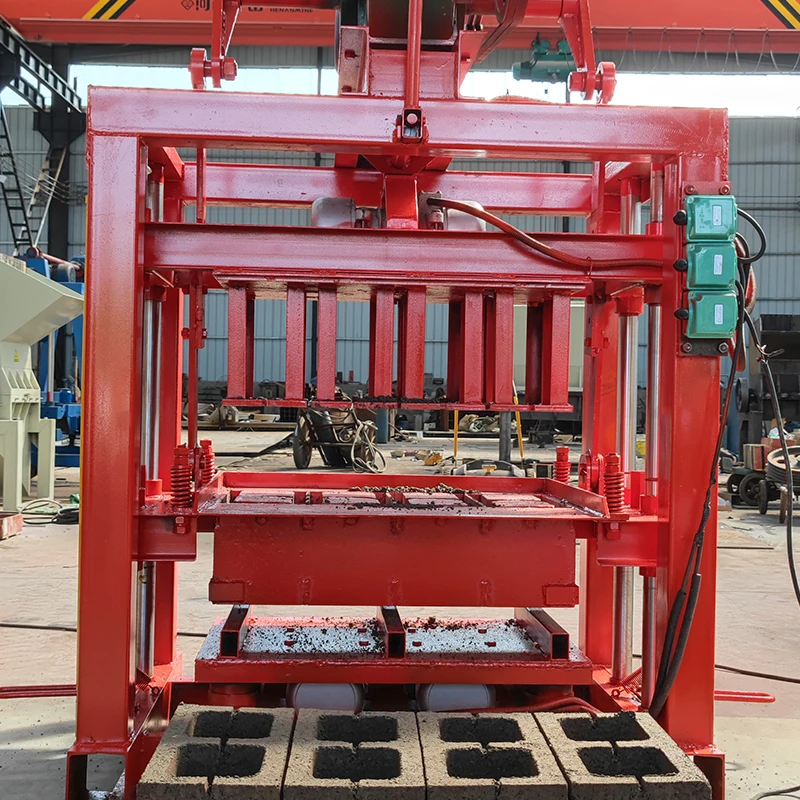 Small portable mobile solid cement limestone clay brick small hollow brick making machine cheap