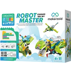 Makerzoid STEAM Programmable Robotics Kits Robot Master (Standard), Remote Control Robot Toy Educational Toy for Kids