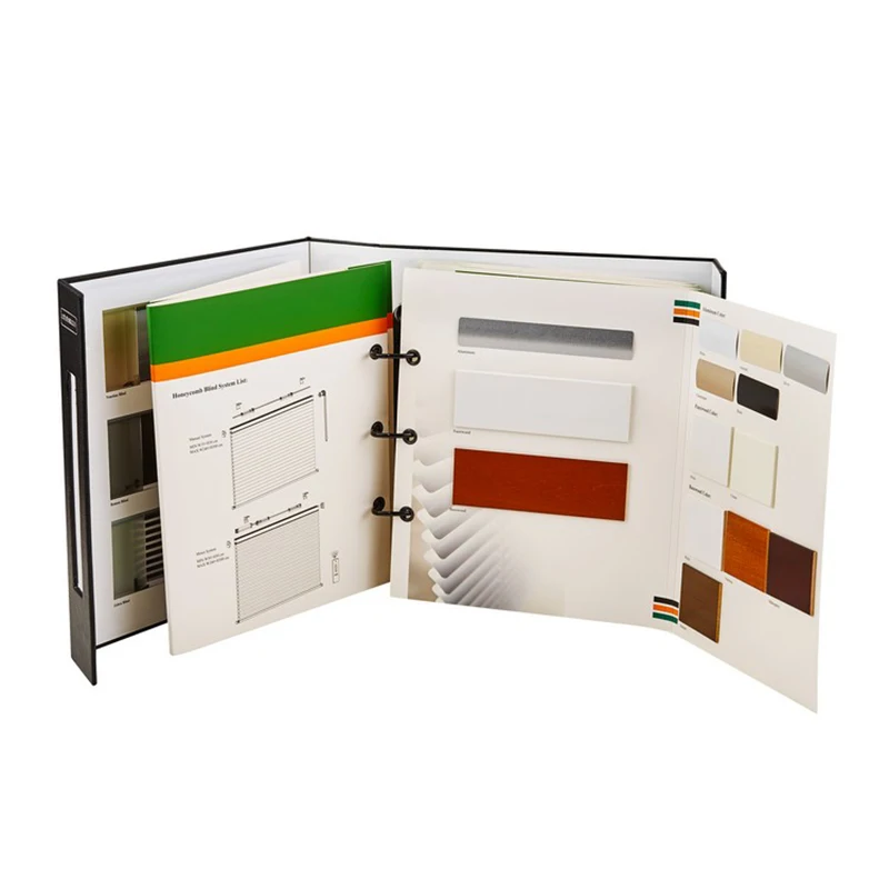 Portable Modern Design Cheap Paperback Book Printing Fabric Sample Textile Sample Book