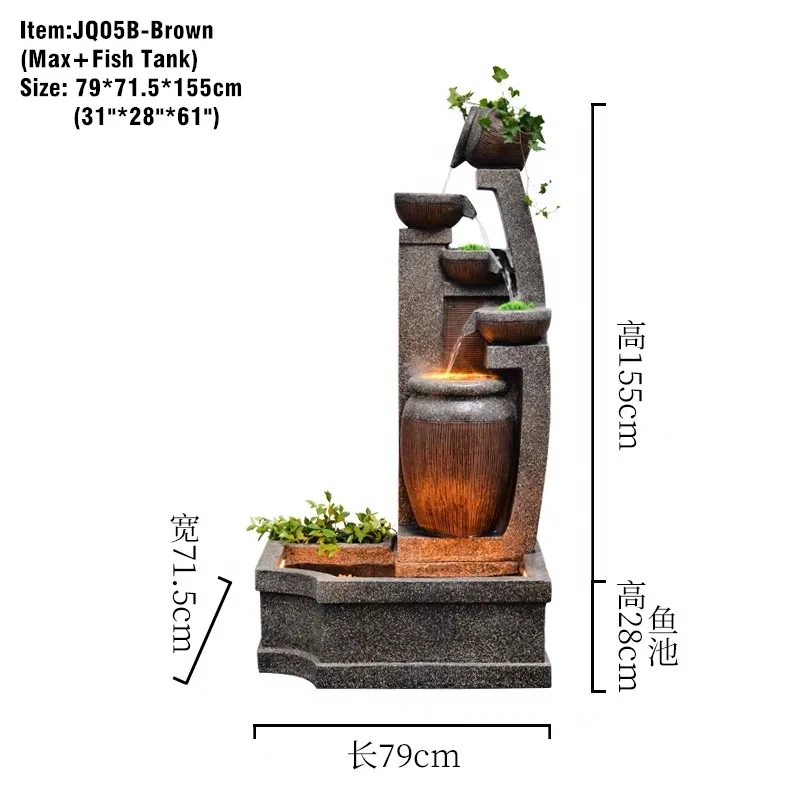 Outdoor Stone Garden Fountain for House and Garden water fountain indoor waterfall wall