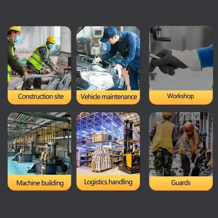 Sunnyhope Nitrile foaming gloves dot pvc foam nitrile gloves anti slip Construction Gloves Industrial Safety