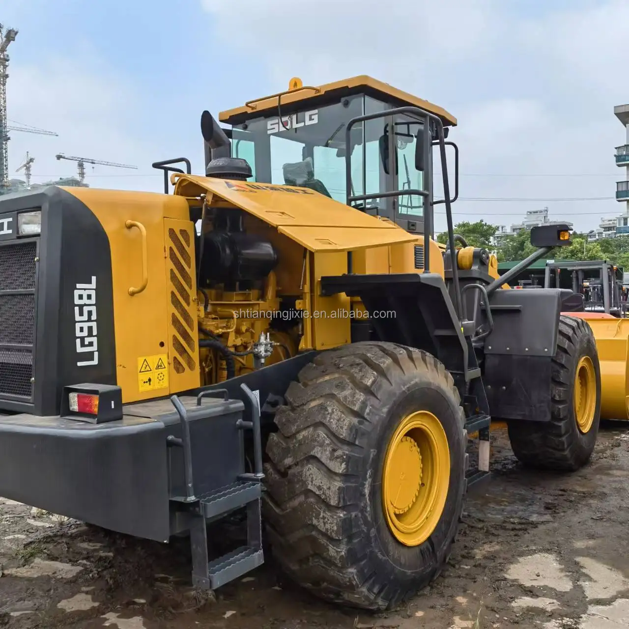 cheap price hot sale new model LG958L 955 958 used 5tons wheel loader second hand loader LG958L for SDLG