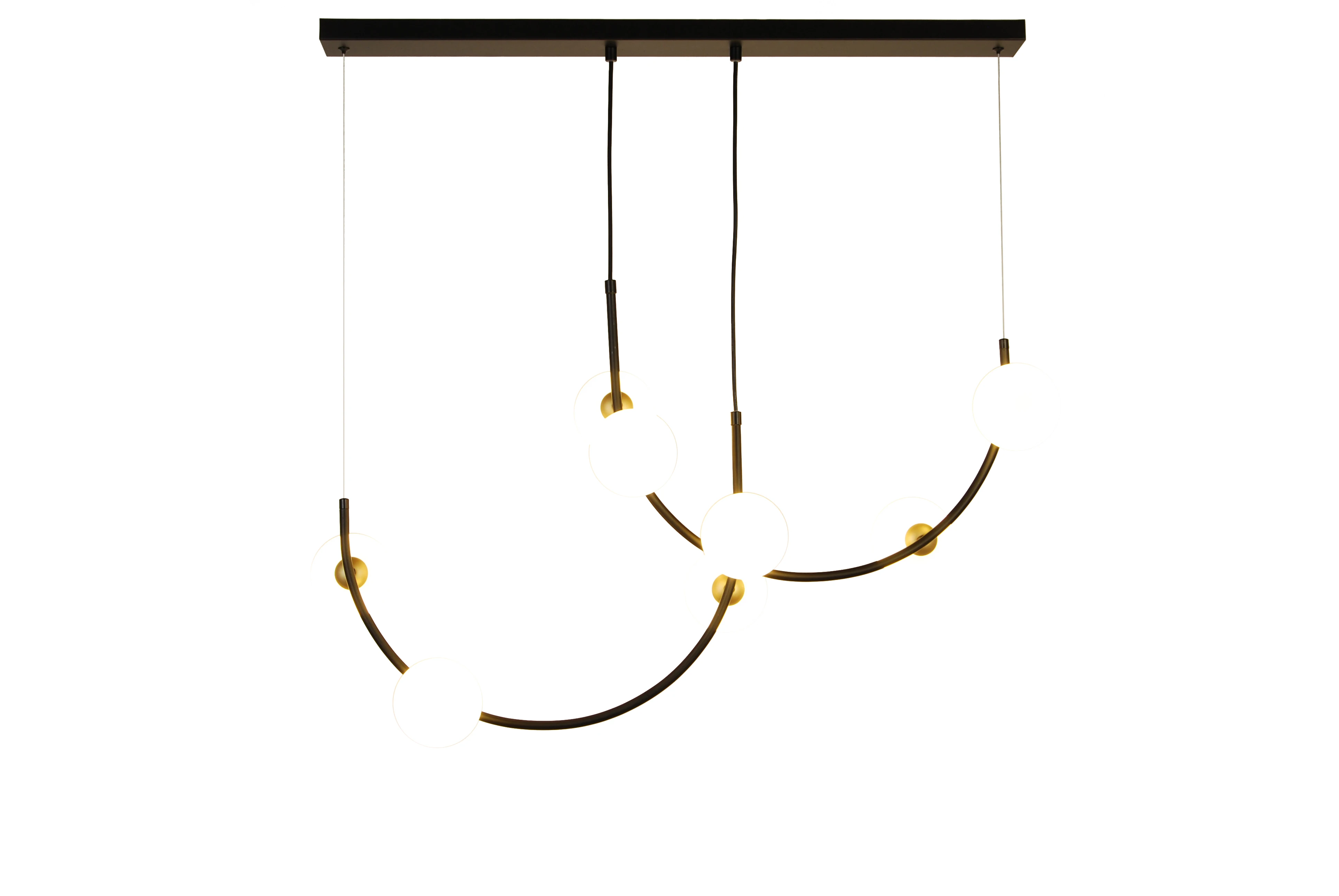 Glass Balles Pendant Light G9 Bulbs Luxury Restaurant Lamp