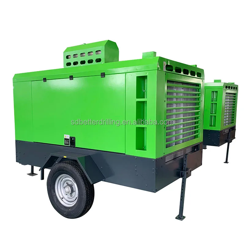 BDM-18/18  Mobile air compressor use for water well drilling rig 16bar 18bar 20bar diesel screw air compressor