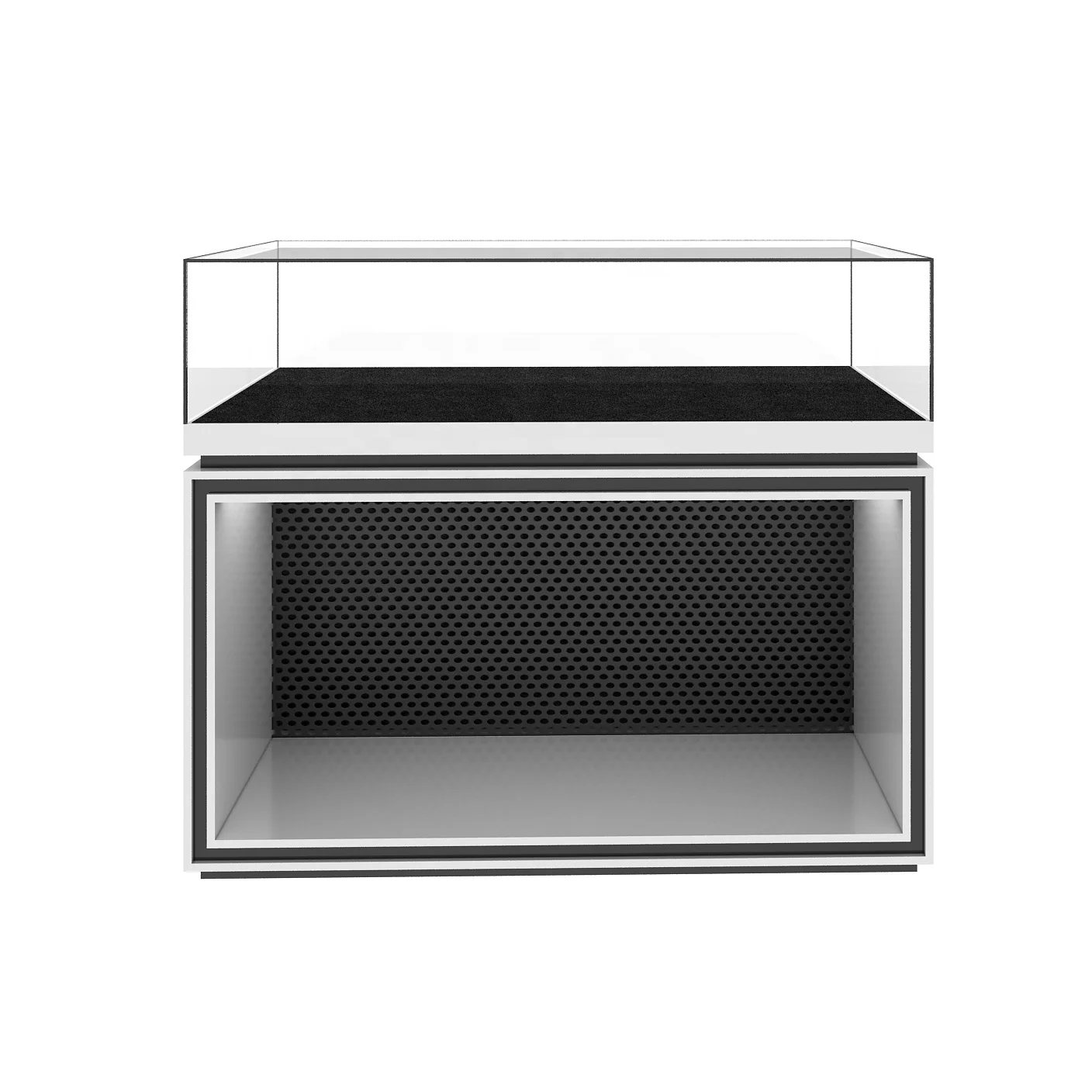 Multi purpose cell brand wood glass stand countertop mobile phone shop display cabinet accessories showcase